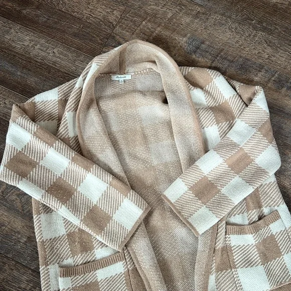 Madewell Minetta Sweater Coat in Buffalo Check - Picture 3 of 9